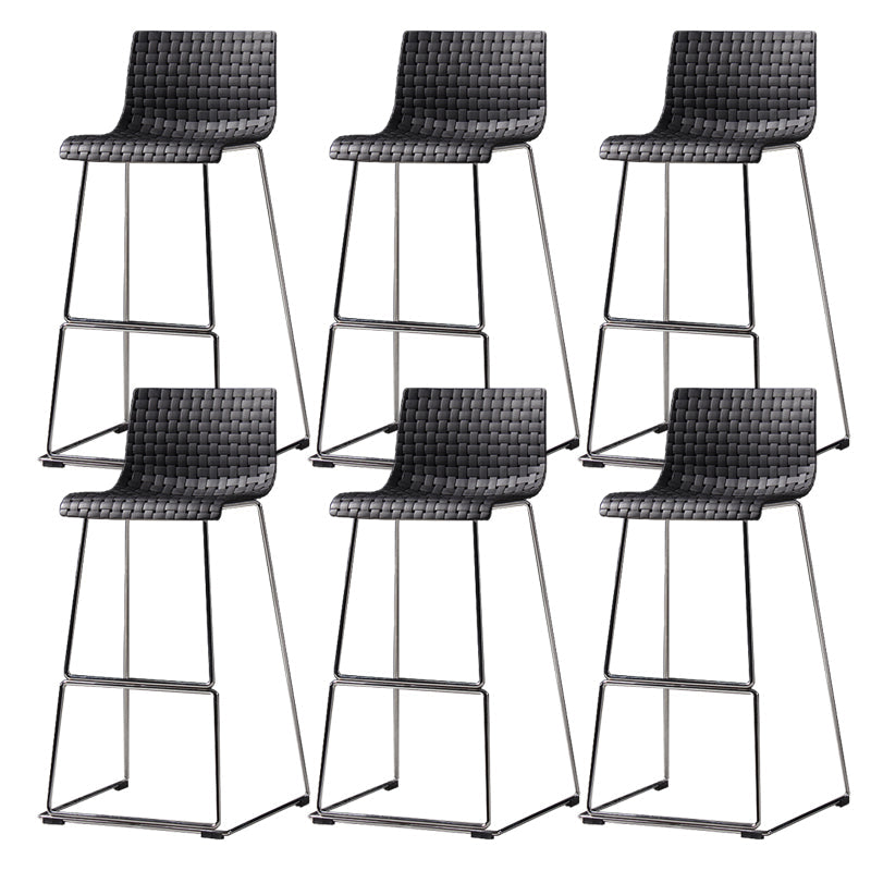 Tabouret de bar sans bras de tabouret de comptoir en plastique industriel pour le salon