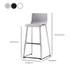 Tabouret de bar sans bras de tabouret de comptoir en plastique industriel pour le salon