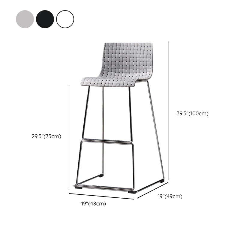 Tabouret de bar sans bras de tabouret de comptoir en plastique industriel pour le salon