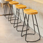 Modern Armless Backless Counter Stool Iron Bar Stool with Pedal for Milk Tea Shop Clearhalo 'Bar Furniture' 'Bar Stools' 'bar_stools' 'furn' 'furn_bar_stools' 'Furniture' 'Kitchen & Dining Furniture' 6857136
