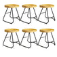 Modern Armless Backless Counter Stool Iron Bar Stool with Pedal for Milk Tea Shop 6 Piece Set Short Stool(18"H) Clearhalo 'Bar Furniture' 'Bar Stools' 'bar_stools' 'furn' 'furn_bar_stools' 'Furniture' 'Kitchen & Dining Furniture' 6857138