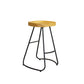 Modern Armless Backless Counter Stool Iron Bar Stool with Pedal for Milk Tea Shop 1 Piece Counter Stool(26"H) Clearhalo 'Bar Furniture' 'Bar Stools' 'bar_stools' 'furn' 'furn_bar_stools' 'Furniture' 'Kitchen & Dining Furniture' 6857142