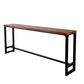 Industrial Rectangle Bar Height Table Solid Wood Bar Height Bistro Bar Desk Clearhalo 'Bar Furniture' 'Bar Tables' 'bar_tables' 'furn' 'furn_bar_tables' 'Furniture' 'Kitchen & Dining Furniture' 6857207
