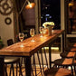 Industrial Rectangle Bar Height Table Solid Wood Bar Height Bistro Bar Desk Clearhalo 'Bar Furniture' 'Bar Tables' 'bar_tables' 'furn' 'furn_bar_tables' 'Furniture' 'Kitchen & Dining Furniture' 6857209