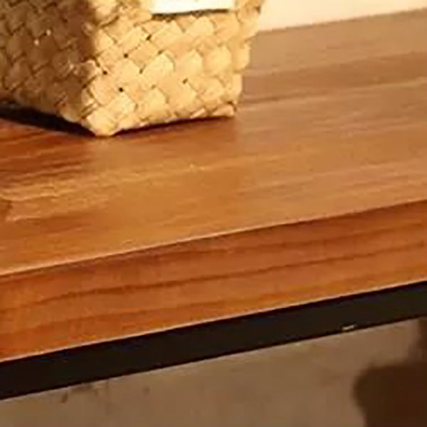 Industrial Rectangle Bar Height Table Solid Wood Bar Height Bistro Bar Desk Clearhalo 'Bar Furniture' 'Bar Tables' 'bar_tables' 'furn' 'furn_bar_tables' 'Furniture' 'Kitchen & Dining Furniture' 6857211