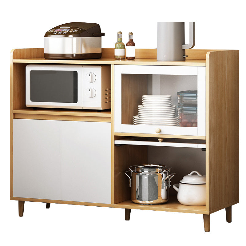 Wood Buffetサイドボードキャビネットを備えたモダンおよびコンテンポラリーサーバー