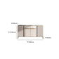 Glam Credenza Stone Adjustable Shelving Buffet Credenza with Cabinets and Drawers