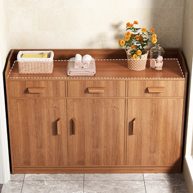 Server in legno Credenza in stile contemporaneo con armadi e cassetti