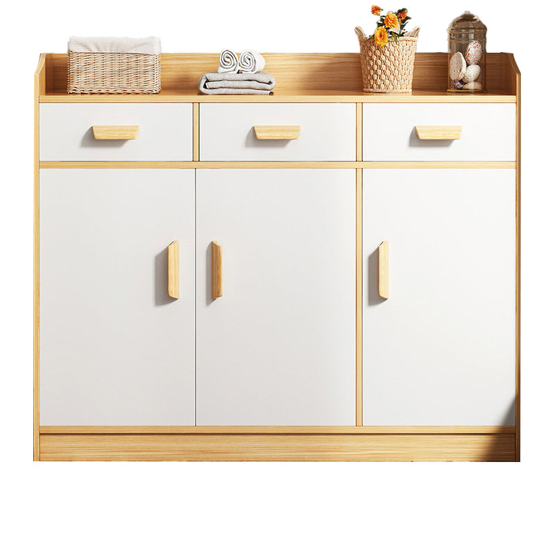 Server in legno Credenza in stile contemporaneo con armadi e cassetti