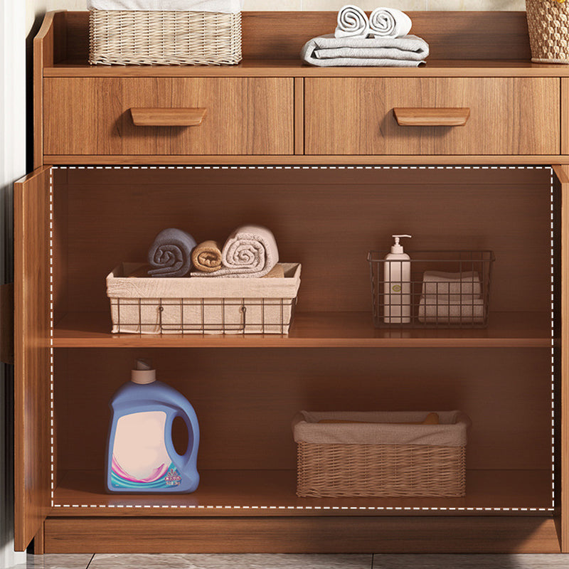 Server in legno Credenza in stile contemporaneo con armadi e cassetti