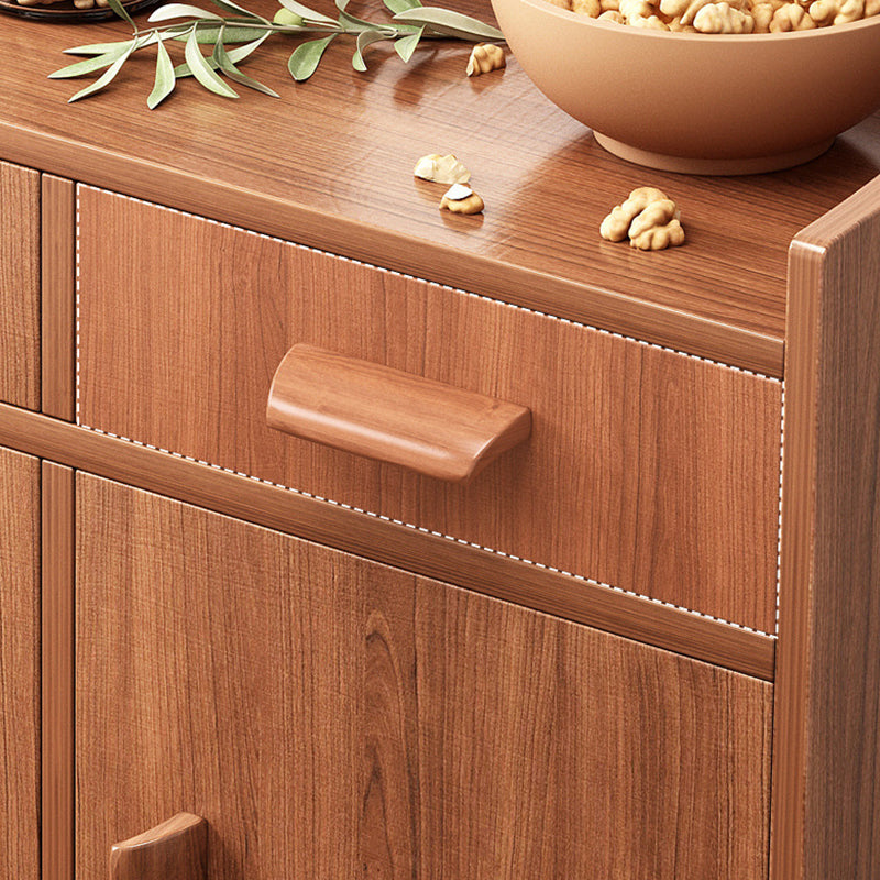 Server in legno Credenza in stile contemporaneo con armadi e cassetti