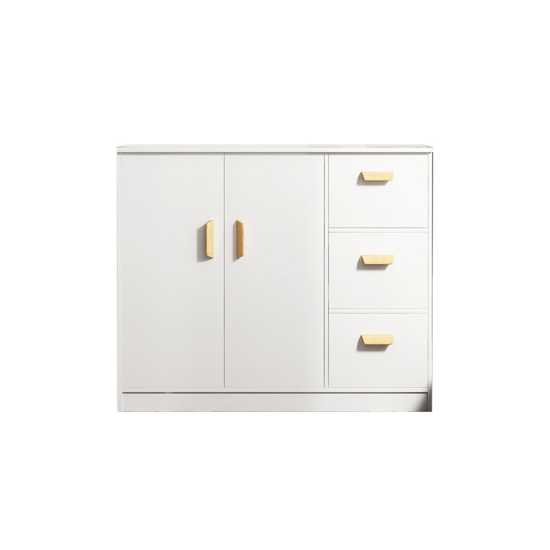 Server in legno Credenza in stile contemporaneo con armadi e cassetti