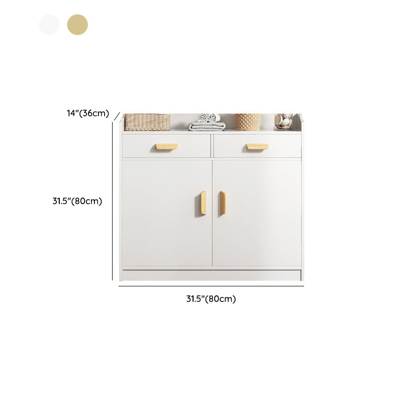 Server in legno Credenza in stile contemporaneo con armadi e cassetti