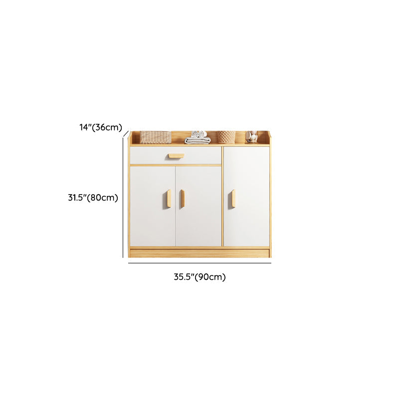 Server in legno Credenza in stile contemporaneo con armadi e cassetti
