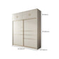 白い固形材のワードローブ鎧モダンスライド2ドアワードローブ