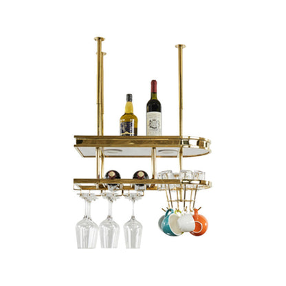 Porta di vino in acciaio inossidabile porta portabicchieri moderni portanate per portabottiglie in oro