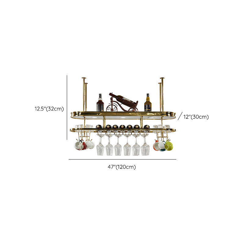 Porta di vino in acciaio inossidabile porta portabicchieri moderni portanate per portabottiglie in oro