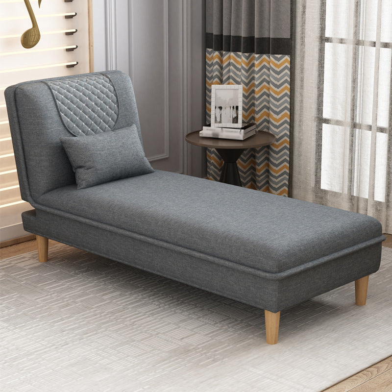 Armless Chaise Lounge Couch Engranajes ajustables Chaise con mezcla de poliéster