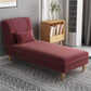 Armless Chaise Lounge Couch Engranajes ajustables Chaise con mezcla de poliéster