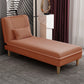 Armless Chaise Lounge Couch Engranajes ajustables Chaise con mezcla de poliéster