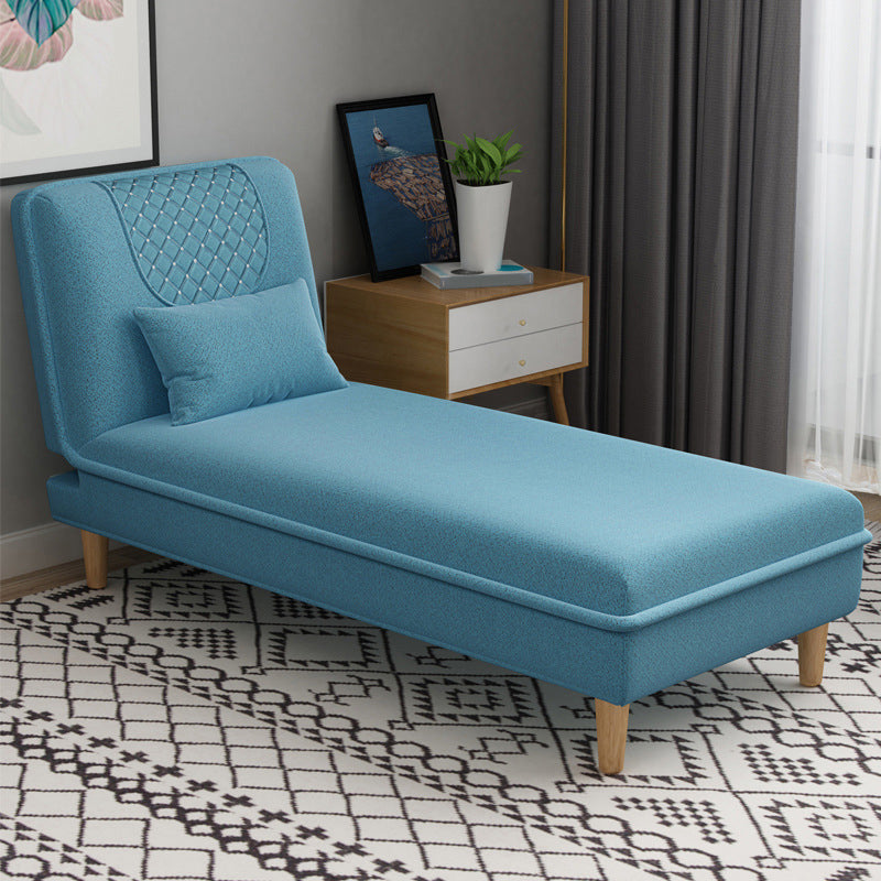 Armless Chaise Lounge Couch Engranajes ajustables Chaise con mezcla de poliéster