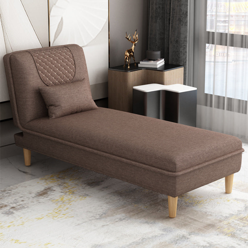 Armless Chaise Lounge Couch Engranajes ajustables Chaise con mezcla de poliéster