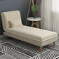 Armless Chaise Lounge Couch Engranajes ajustables Chaise con mezcla de poliéster