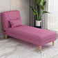 Armless Chaise Lounge Couch Engranajes ajustables Chaise con mezcla de poliéster