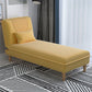 Armless Chaise Lounge Couch Engranajes ajustables Chaise con mezcla de poliéster