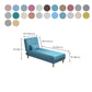 Armless Chaise Lounge Couch Engranajes ajustables Chaise con mezcla de poliéster