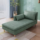 Modern Fabric Chaise Solid Wood Chaise Lounge Couch with One Armed Blue Clearhalo 'Chairs & Seating' 'Chaise Lounge' 'chaise_lounge' 'furn' 'furn_chaise_lounge' 'Furniture' 'Living Room Furniture' 6858502