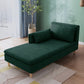 Modern Fabric Chaise Solid Wood Chaise Lounge Couch with One Armed Green Clearhalo 'Chairs & Seating' 'Chaise Lounge' 'chaise_lounge' 'furn' 'furn_chaise_lounge' 'Furniture' 'Living Room Furniture' 6858512