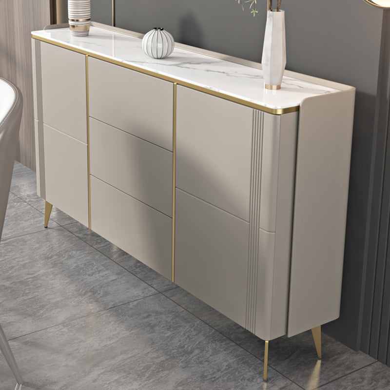 Classic Glam Storage Chest Stone Dresser with 3 Drawers , 12.87-inch Width Clearhalo 'Bedroom Furniture' 'Dressers & Chests' 'dressers_chests' 'furn' 'furn_dressers_chests' 'Furniture' 6858537