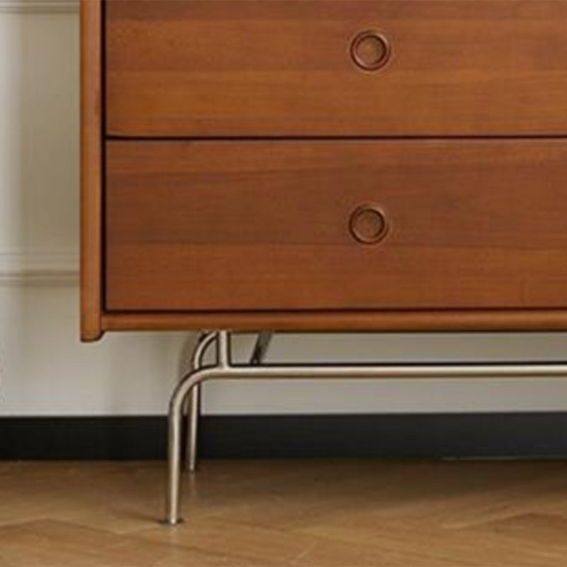 Cassettiera portaoggetti in legno massello ultramoderna doppia orizzontale per camera da letto