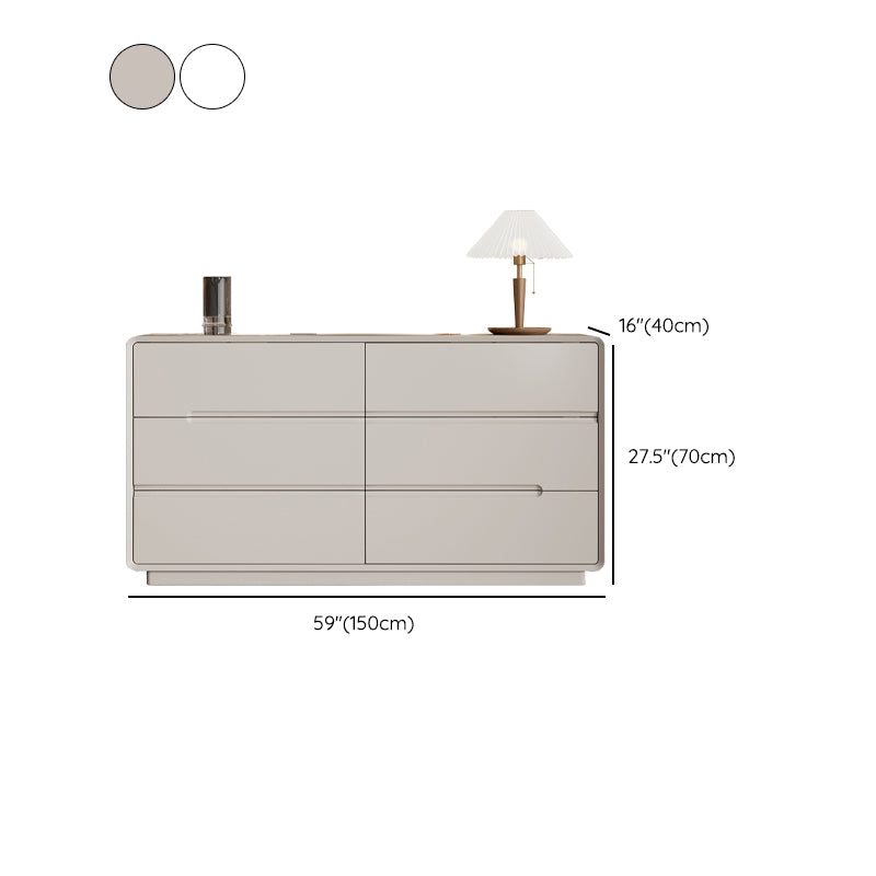 Commode moderne de 15,6 pouces de largeur avec 6/5 tiroirs