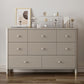 Classic Glam Storage Chest Solid Wood Dresser with 6/8/10 Drawers