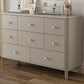 Classic Glam Storage Chest Solid Wood Dresser with 6/8/10 Drawers