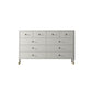Classic Glam Storage Chest Solid Wood Dresser with 6/8/10 Drawers