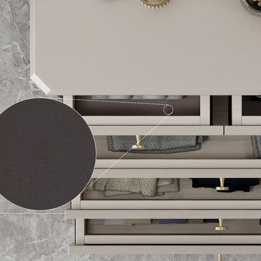 Classic Glam Storage Chest Solid Wood Dresser with 6/8/10 Drawers