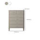 Classic Glam Storage Chest Solid Wood Dresser with 6/8/10 Drawers