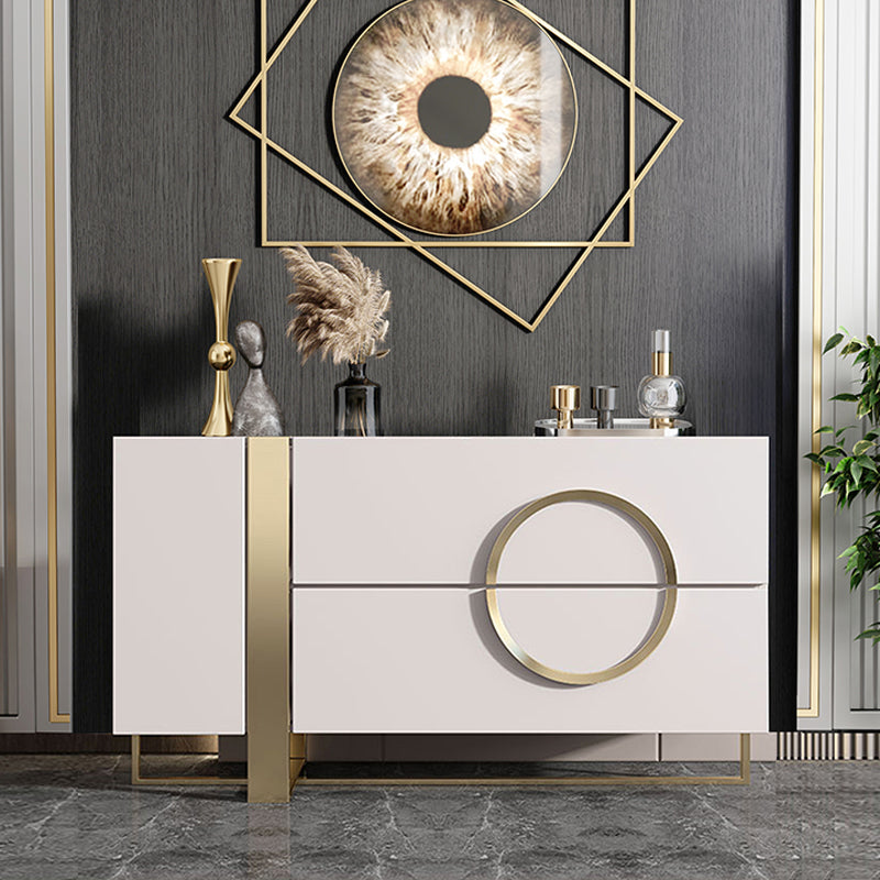 Cómoda combinada clásica y glamorosa con almacenamiento de abedul para dormitorio