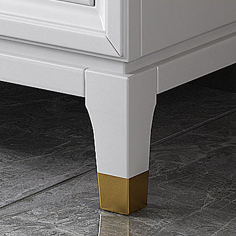 Commode en bois massif avec coffre de rangement Classic Glam de 17,55 pouces avec 5/7/9 tiroirs