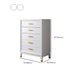 Commode en bois massif avec coffre de rangement Classic Glam de 17,55 pouces avec 5/7/9 tiroirs