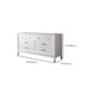 Commode en bois massif avec coffre de rangement Classic Glam de 17,55 pouces avec 5/7/9 tiroirs