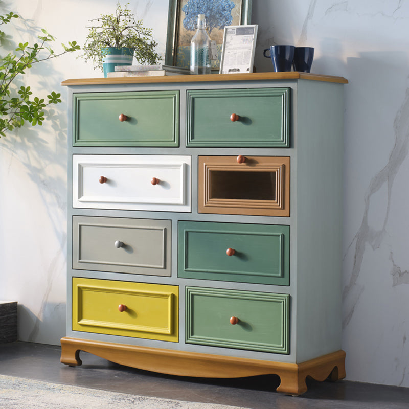 Coastal Storage Chest Solid Wood Storage Chest Dresser with 5/8 Drawers Blue 8 Clearhalo 'Bedroom Furniture' 'Dressers & Chests' 'dressers_chests' 'furn' 'furn_dressers_chests' 'Furniture' 6858724