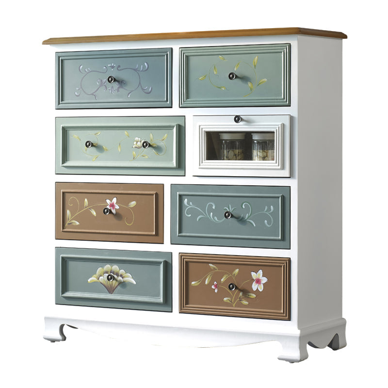 Coastal Storage Chest Solid Wood Storage Chest Dresser with 5/8 Drawers White Painted 8 Clearhalo 'Bedroom Furniture' 'Dressers & Chests' 'dressers_chests' 'furn' 'furn_dressers_chests' 'Furniture' 6858726