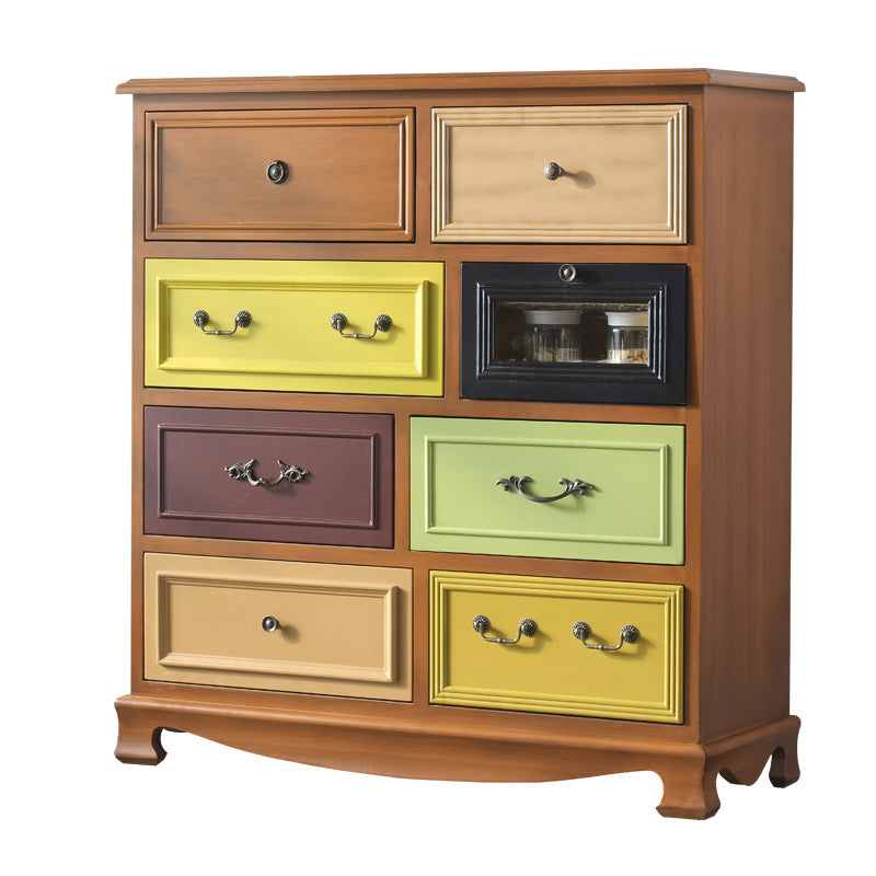 Coastal Storage Chest Solid Wood Storage Chest Dresser with 5/8 Drawers Nut-Brown 8 Clearhalo 'Bedroom Furniture' 'Dressers & Chests' 'dressers_chests' 'furn' 'furn_dressers_chests' 'Furniture' 6858728