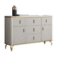 Contemporary Glam Combo Dresser Horizontal Storage Chest Dresser for Home Office https: res.litfad.com site img item 2022 12 25 6858744 1200x1200.jpg Sintered Stone Clearhalo 'Bedroom Furniture' 'Dressers & Chests' 'dressers_chests' 'furn' 'furn_dressers_chests' 'Furniture' 6858743