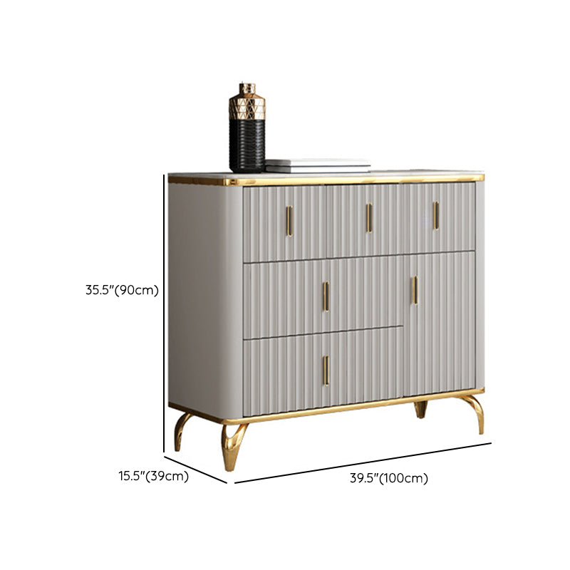 Contemporary Glam Combo Dresser Horizontal Storage Chest Dresser for Home Office Clearhalo 'Bedroom Furniture' 'Dressers & Chests' 'dressers_chests' 'furn' 'furn_dressers_chests' 'Furniture' 6858755