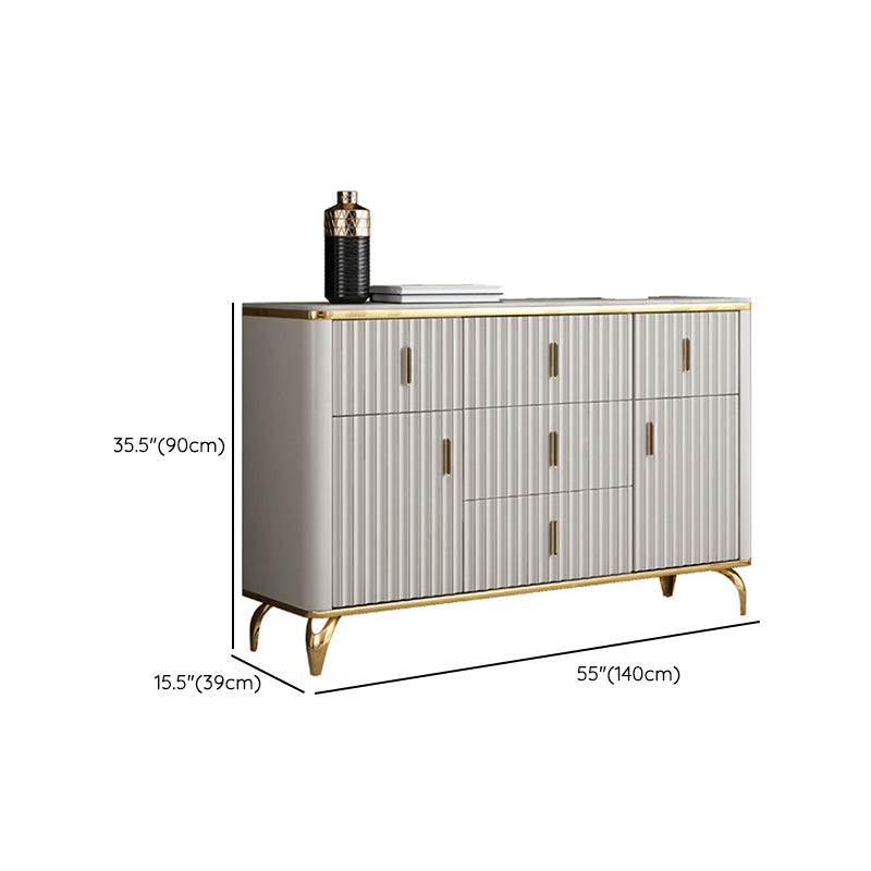 Contemporary Glam Combo Dresser Horizontal Storage Chest Dresser for Home Office Clearhalo 'Bedroom Furniture' 'Dressers & Chests' 'dressers_chests' 'furn' 'furn_dressers_chests' 'Furniture' 6858756
